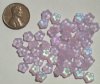 50 3x7mm Matte Alexandrite AB Spacer Flowers
